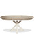 Myra - Round Dining Table Top - Natural / Paperwhite