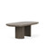 Sariel - Double Ped Dining Table Top - Dark Brown