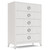 Hepburn - 5-Drawer Chest - White Hepburn - 5-Drawer Chest - White