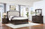 Lyndhurst - 6/6 Eastern King 4 Piece Bedroom Set (Bed, Dresser, Mirror, Nightstand) - Walnut Lyndhurst - 6/6 Eastern King 4 Piece Bedroom Set (Bed, Dresser, Mirror, Nightstand) - Walnut