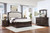 Lyndhurst - 6/6 Eastern King 5 Piece Bedroom Set (Bed, Dresser, Mirror, 2 Nightstands) - Walnut