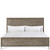 Intrigue - King Panel Bed With Metal Footboard - Hazelwood