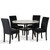 Celeste - Round Dining Table & 4 Chairs - Black