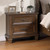 Mariana - Nightstand With USB - Vintage Mocha