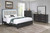 Odessa - 5/0 Queen 4 Piece Bedroom Set (Bed & Dresser & Mirror & Chest) - Dark Gray