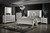 Stardust - 6/0 Western King 6 Piece Bedroom Set (Bed & Dresser & Mirror & Chest & 2 Nightstands) - Pearl Silver