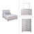 Biscayne - 5/0 Queen 4 Piece Bedroom Set (Bed & Dresser & Mirror & Chest) - Gray