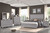 Jamestown - 6/0 Western King 6 Piece Bedroom Set (Bed & Dresser & Mirror & Chest & 2 Nightstands) - Gray
