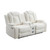 Orion II - Console Loveseat With Power Headrest & Footrest - White