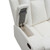 Orion II - Console Loveseat With Dual Recliners - White