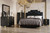 Empire - 6/6 Eastern King 5 Piece Bedroom Set (Bed & Dresser & Mirror & Chest & Nightstand) - Black