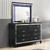 Valentino - 2 Piece Dresser & Mirror - Black