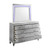 Valentino - 2 Piece Dresser & Mirror - Silver