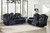 Orion II - Power P2 2 Piece Sofa & Loveseat - Black