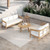Wesley - 4 Piece Outdoor (Sofa & Loveseat & Coffee & End Table) - White