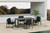 Moana - Patio 5 Piece Dining Set Table & 4 Chairs - Blue Moana - Patio 5 Piece Dining Set Table & 4 Chairs - Blue