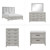 Fiona - 6/6 King 5 Piece Bedroom Set (Bed & Dresser & Mirror & Chest & Nightstand) - Gray