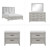 Fiona - 6/0 California King 5 Piece Bedroom Set (Bed & Dresser & Mirror & 2 Nightstands) - Gray