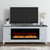 Fireplace TV Consoles - 80" Fireplace TV Console - White