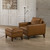 Caspar - Chair & Ottoman - Caramel Caspar - Chair & Ottoman - Caramel