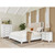 Maddox - King Upholstered Spindle Bed - White