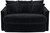 Matty - Round Accent Cuddle Chaise - Ebony