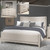 New Haven - 4 Piece Bedroom Set (California King Upholstered Bed, Dresser & Mirror, Night Stand) - White