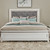 Reflections - Queen Upholstered Bed - White