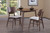 Oscar - Counter Chair With Cushion (Set of 2) - Walnut / Dark Gray