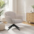 Fleming - Boucle Swivel Lounge Chair - Taupe
