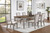 Mariana - Rectangle Table With 4 Chairs And 2 Arms Chairs - Creme