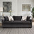 Sylvie - Sofa With 4 Accent Pillows - Lush Mink Gray