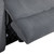 Teddy - RAF Console Loveseat With Power Headrest & Footrest - Gray