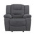 Redondo - Glider Recliner With Heat, Massage, Power - Dark Gray