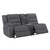 Redondo - Laf Console Loveseat With 2 Recliners Power - Dark Gray