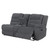 Redondo - Raf Console Loveseat With 1 Recliner - Dark Gray