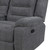 Redondo - Raf Console Loveseat With 1 Recliner - Dark Gray