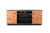 Media Cabinet - Black Magic / Rustic Acacia