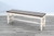 Pasadena - Bench With Mindi Veneer Seat - Buckskin / Marble White