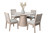 Wheat - Round 5 Piece Dining Set - Wheat / Light Brown