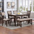 Gia - 6 Piece Dining Table, 4 Chairs & Bench - Cherry