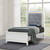 Reflections - Full Upholstered Bed - Pearl White & Rhinestone
