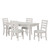 Echo - Dining Table And 4 Chairs - White / Gray