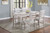 Echo - Dining Table And 4 Chairs - White / Gray