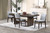 Kody - 79" Rectangle Fixed Top Dining Table With 4 Chair - Brown / Stone Gray