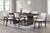 Kody - 79" Rectangle Fixed Top Dining Table With 6 Chairs - Brown / Cream