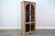 Elena - Tall Wood Cabinet With Arched Glass Doors - Umbra / Oak Grove