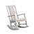 Mara Modern - Wood Rocker Chair With Cushion - Light Gray