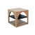 Modern - Wood End Table With Arched Open Shelf Design - Umbra