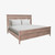 Kate Transitional - Queen Bed - Oak Grove